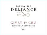 Domaine Deliance, Givry Premier Cru Clos de la Servoisine 2021