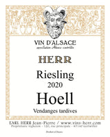 Domaine Jean-Pierre Herr, Riesling Hoell Vendanges Tardives, 2020