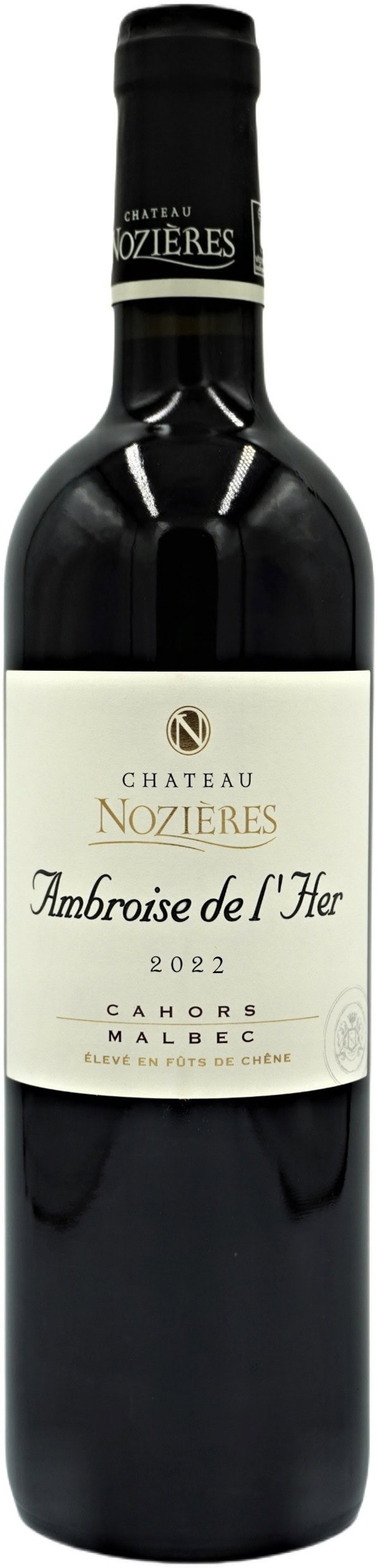 Chateau Nozieres, Ambroise de l'Her 2019 by Olivier Guitard Malbec