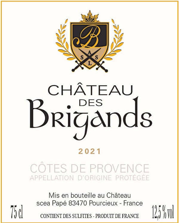 Château des Brigands, Rose, Côtes de Provence 2022