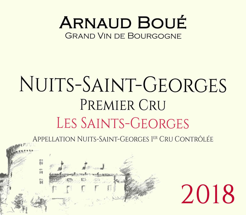 Maison Arnaud Boue, Nuits-Saint-Georges Premier Cru Les Saints-Georges 2018