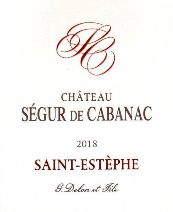 Chateau Segur de Cabanac, Saint Estephe, Haut Medoc 2018