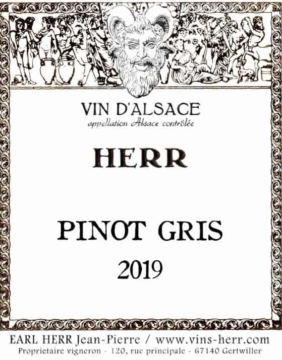 Domaine Jean-Pierre Herr, Pinot Gris 2019
