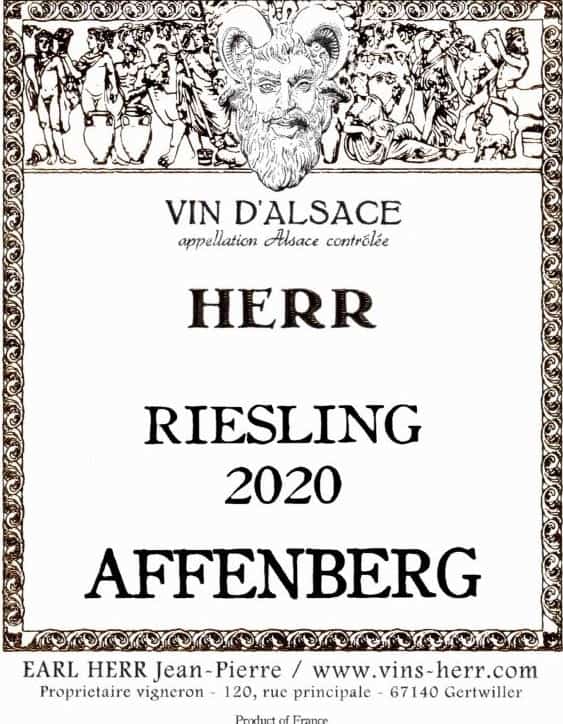 Domaine Jean-Pierre Herr, Riesling Affenberg 2020