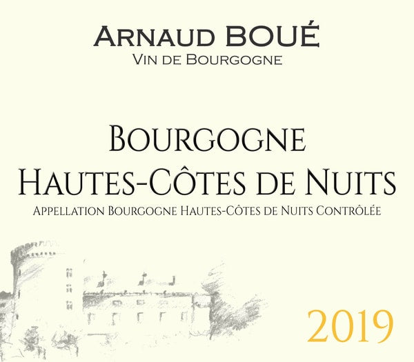 Maison Arnaud Boue, Bourgogne Hautes Côtes de Nuits blanc 2019