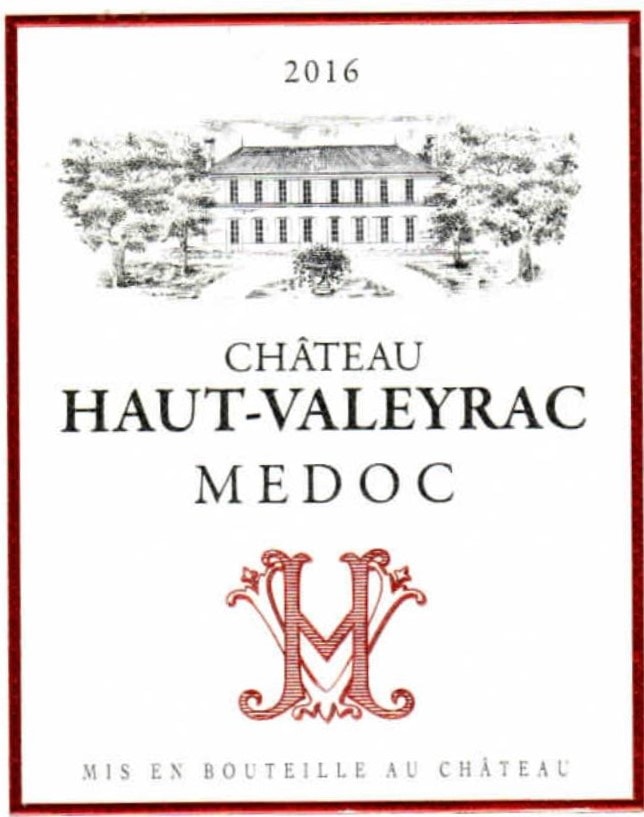 Chateau Haut Valeyrac, Medoc 2016